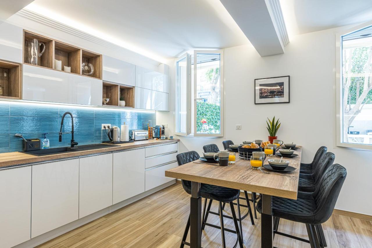 Luxury 3 Bdr Garden & Parking - Angels' Garden Apartment Nice Luaran gambar