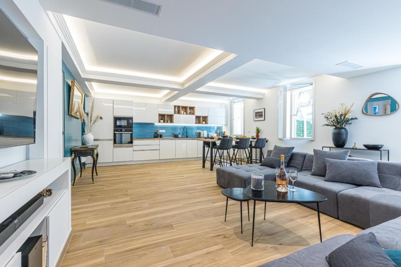 Luxury 3 Bdr Garden & Parking - Angels' Garden Apartment Nice Luaran gambar